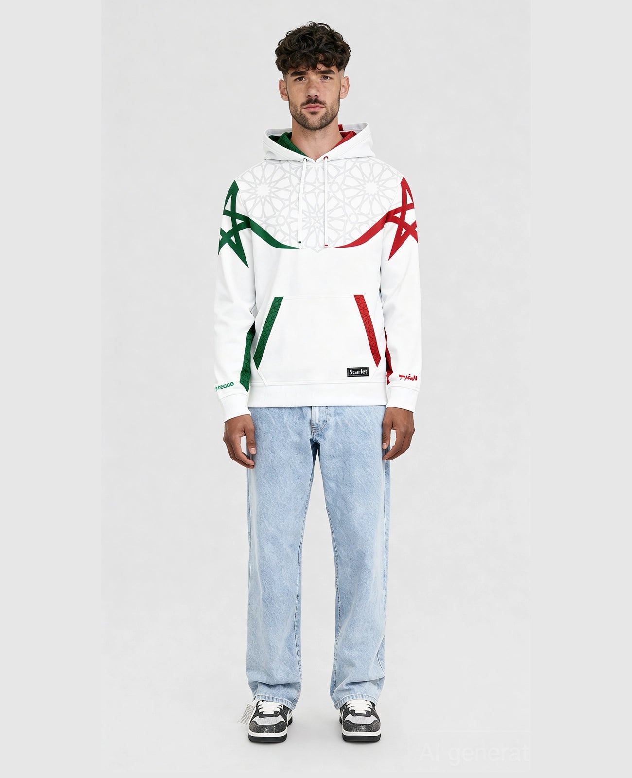 Morocco Hoodie - Scarlet