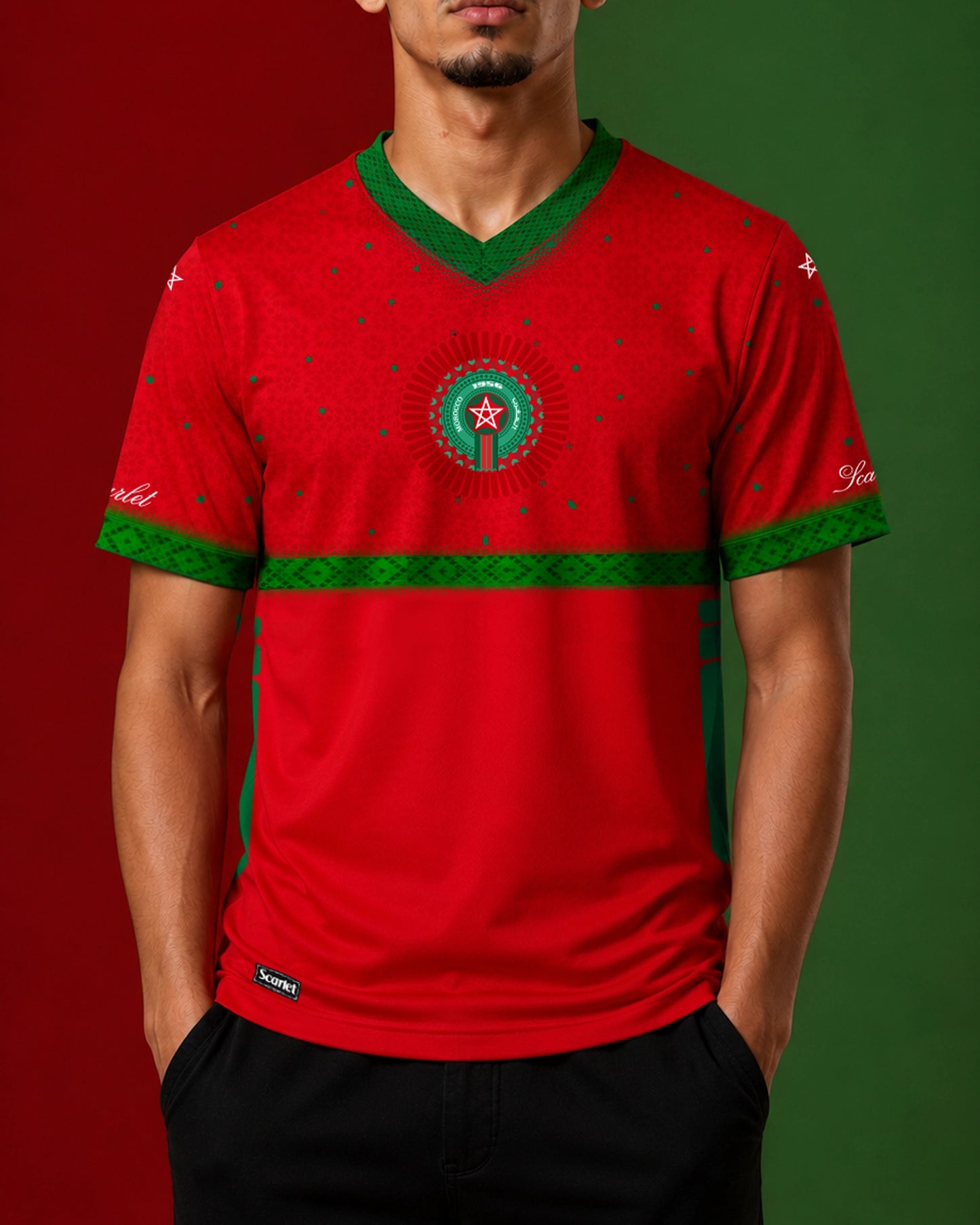 Red Mosaic - Morocco Jersey (2026WC Edition)